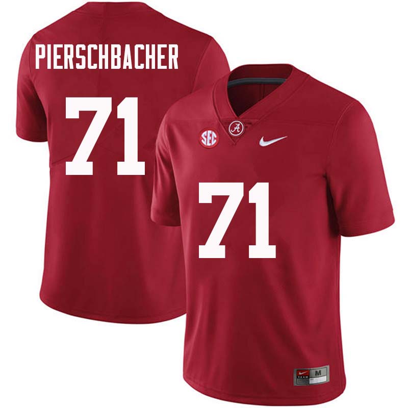 Men #71 Ross Pierschbacher Alabama Crimson Tide College Football Jerseys Sale-Crimson